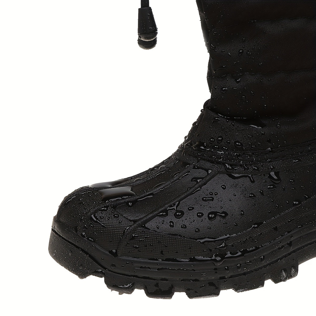 Women’s Mid-Calf Snow Boots Waterproof Slip-On Winter Rain Shoes