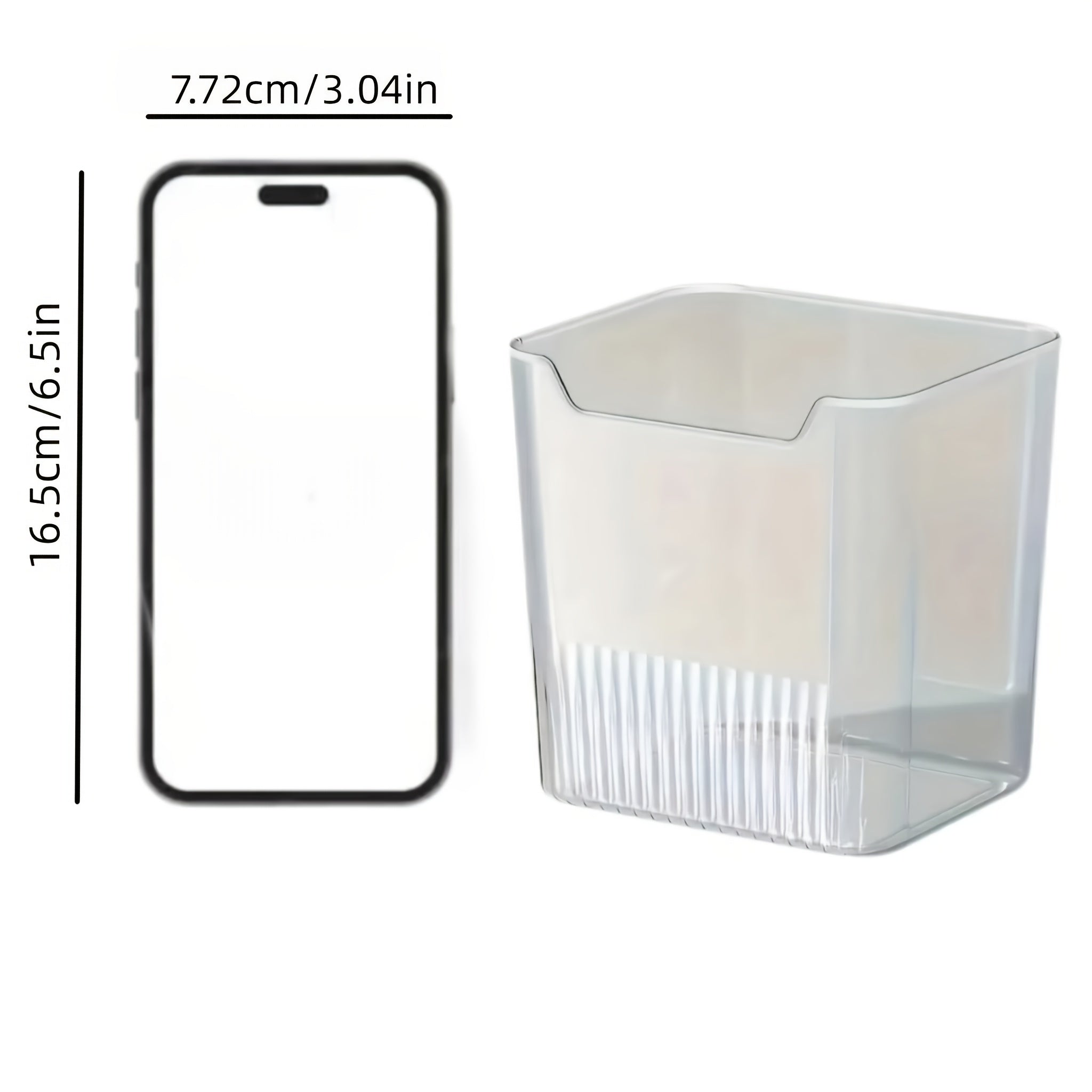 3PCS Clear Plastic Refrigerator Door Organizer Bins for Fruits and Vegetables