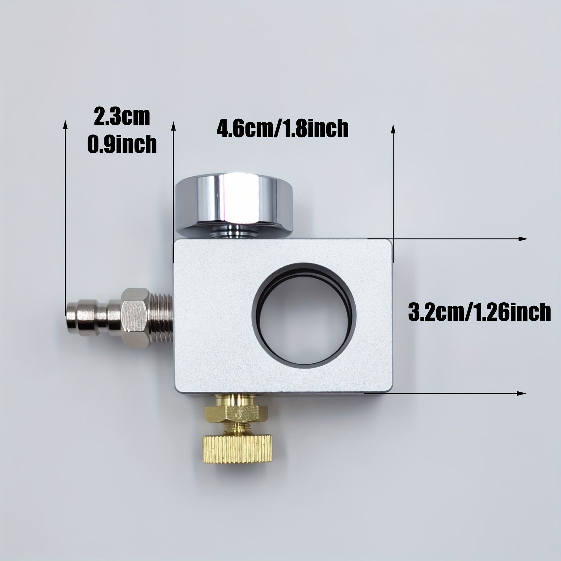 Terra Art Gaia uchun CO2 to'ldirish adapteri karbonatorlar va gazli suv shishalarini to'ldirish uchun