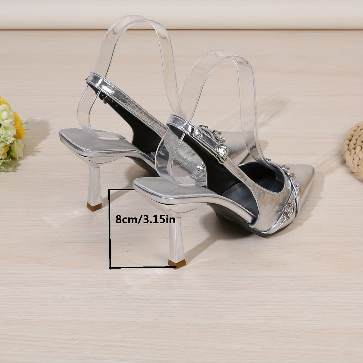 Women High Heel Sandals Spring 2024 Hollow Pointed Toe Stiletto Shoes