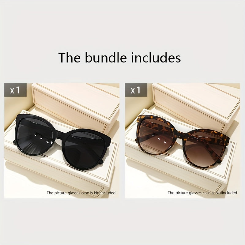 Gafas de sol para mujer con montura grande, protección UV para conducción al aire libre y sombrero solar