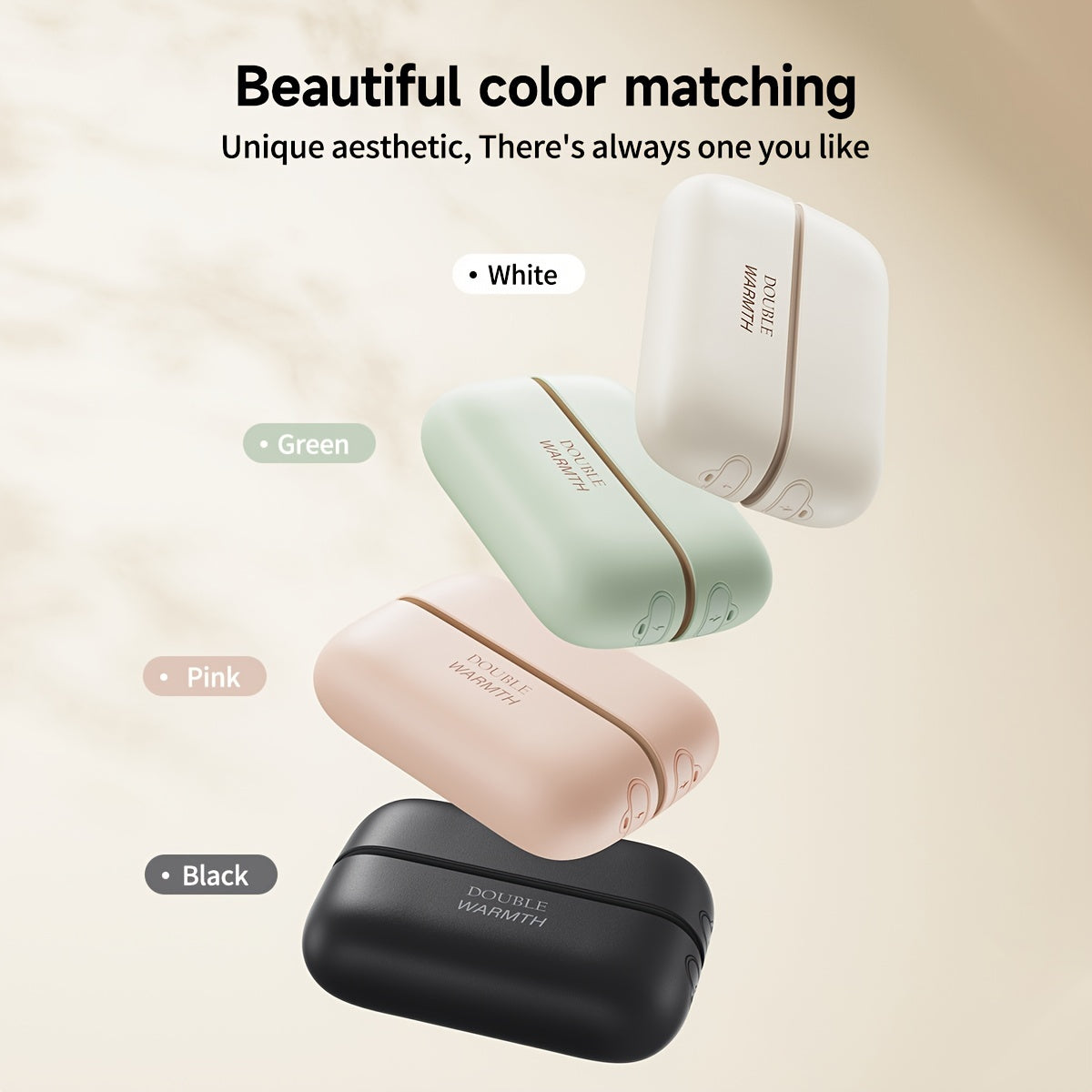 Rechargeable Hand Warmers with Magnetic USB-C Electric Heaters Compact Pocket Size