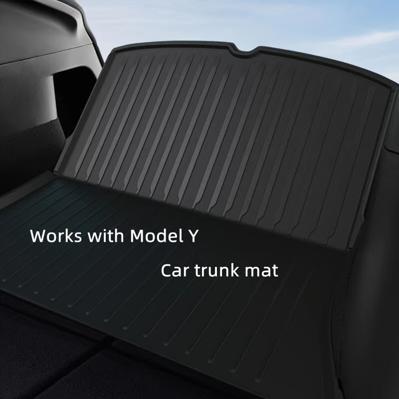 Trunk Mat for Tesla Model Y TPE Cargo Liner Non-Slip Durable Wear-Resistant