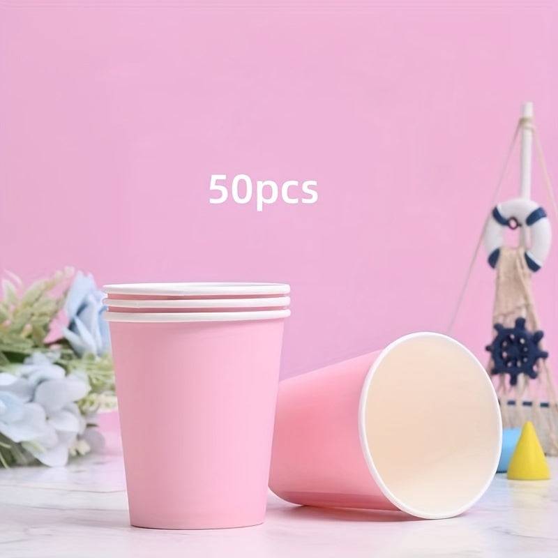 50 dona bir foydalanish uchun qog'oz stakanlar, issiq va sovuq ichimliklar uchun, Xellouin, Rojdestvo, Yangi yil, 3oz