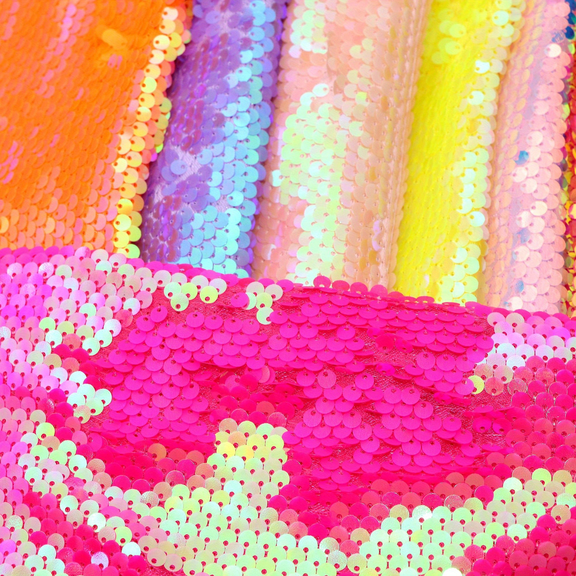 Reversible Sequin Fabric 144.78x49.99 cm for Stage Wedding Home Decor Craft
