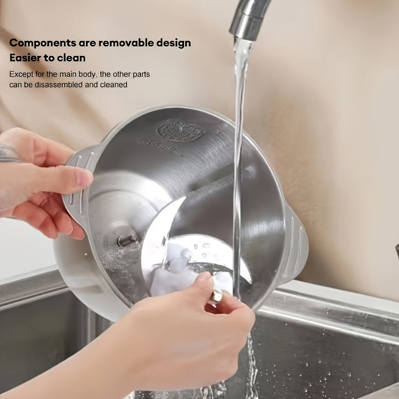 Molino de carne adaptable y procesador de alimentos rápido para cocina con velocidad ajustable, gran capacidad, piezas desmontables y fácil limpieza