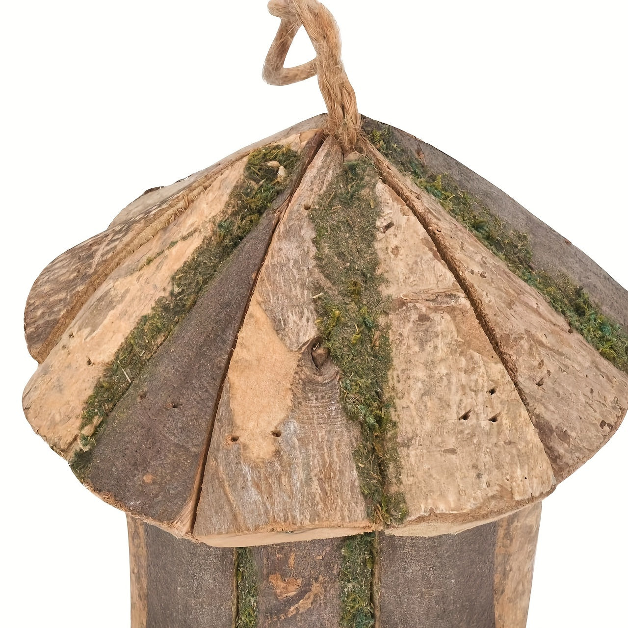 Rustic Handcrafted Wood Birdhouse for Hummingbirds Decorative Bird Shelter