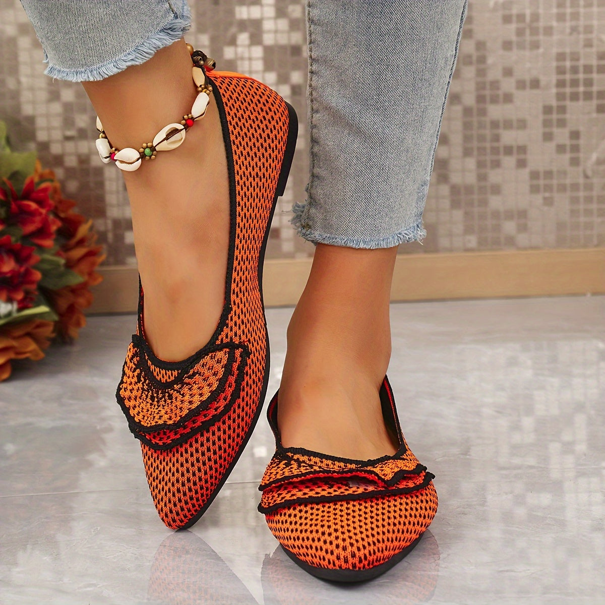 Женские туфли на плоской подошве с Т-образным ремешком из дышащей ткани, Мэри Джейн, всесезонные