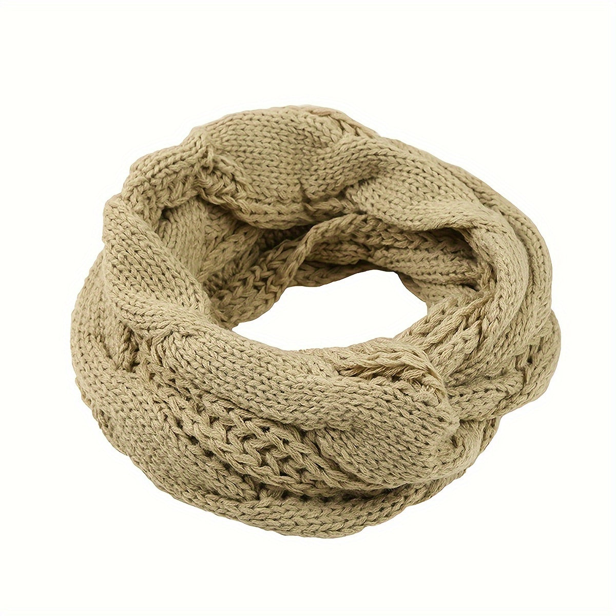 Women's Infinity Scarf Knit Warm Soft Autumn Winter Elastic Coldproof Neck Cover