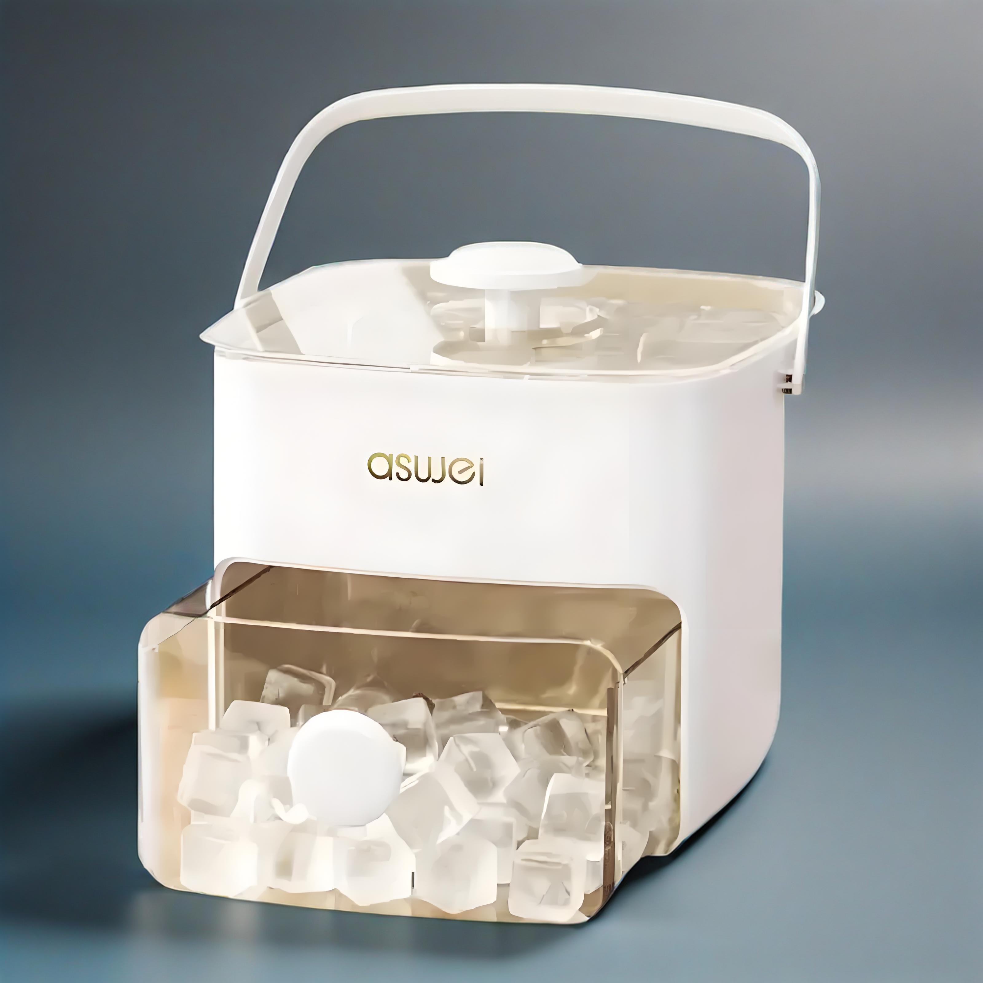 Портативный ручной ледогенератор с большой емкостью, производит 48 кубиков для семейных собраний