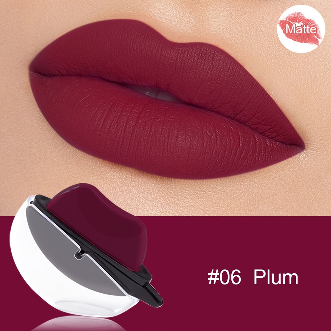 Matte Lipstick Paste for Adults Long-Lasting Moisturizing in Berry Pink Red Shades