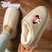 Kids Plush Slippers Artificial Fur Non-Slip Brown Beige Indoor Comfort