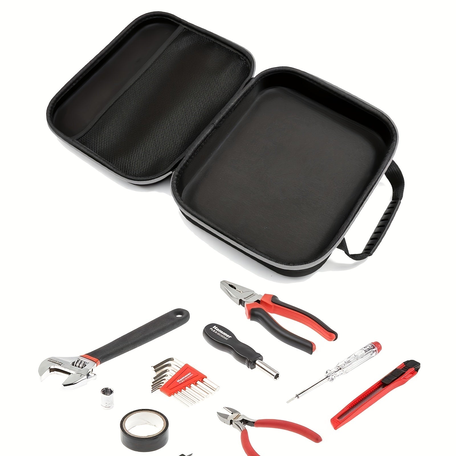 Asboblar sumkasi, suv o'tkazmaydigan, shokga chidamli, katta sig'imli, elektr drill uchun tashish qutisi, Oksford mato