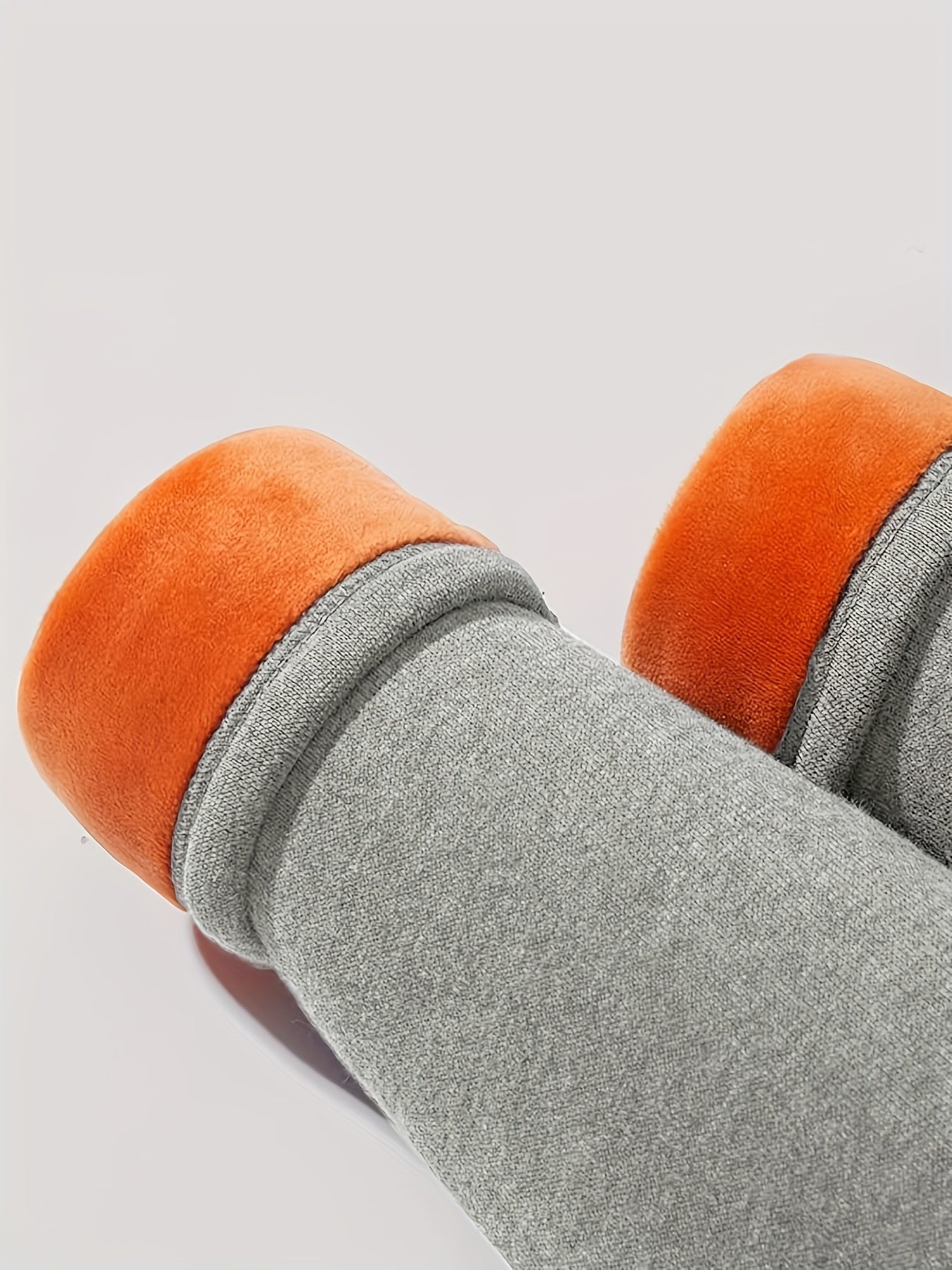 Мужской зимний флисовый пижамный комплект с круглым вырезом, однотонная трикотажная ткань, узкие штаны