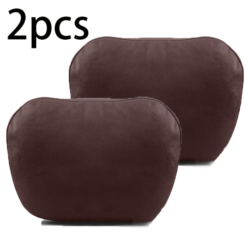 2 Pack Car Neck Support Pillows Soft Adjustable Headrest Pillow for Comfortable Travel