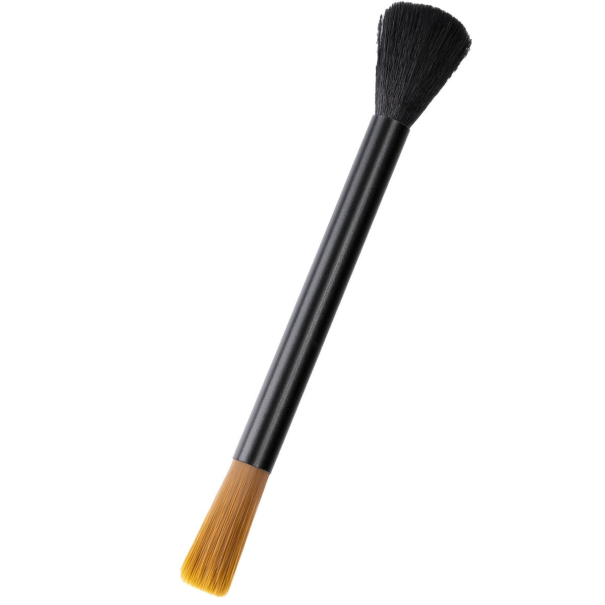 Dual-Head Coffee Grinder Cleaning Brush with Aluminum Handle for Baristas and Home Use