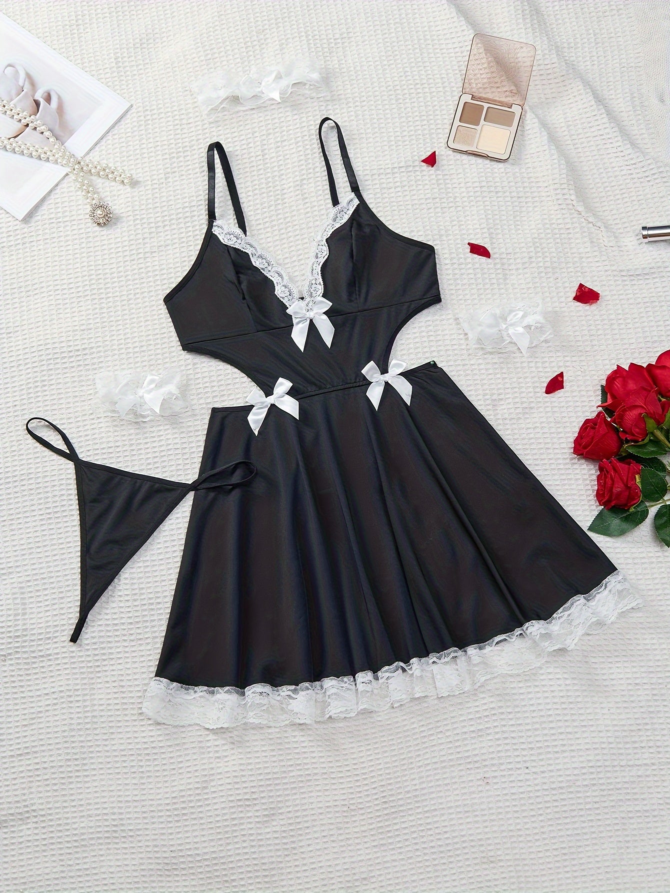 Child Girl Maid Costume with Accessories