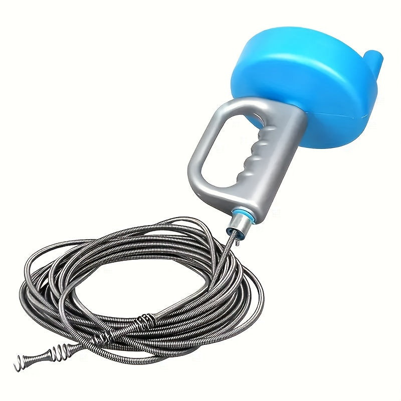 10m Flexible Spiral Wire Drain Clog Remover Manual Plumbing Snake for Kitchen Bathroom Commercial Use