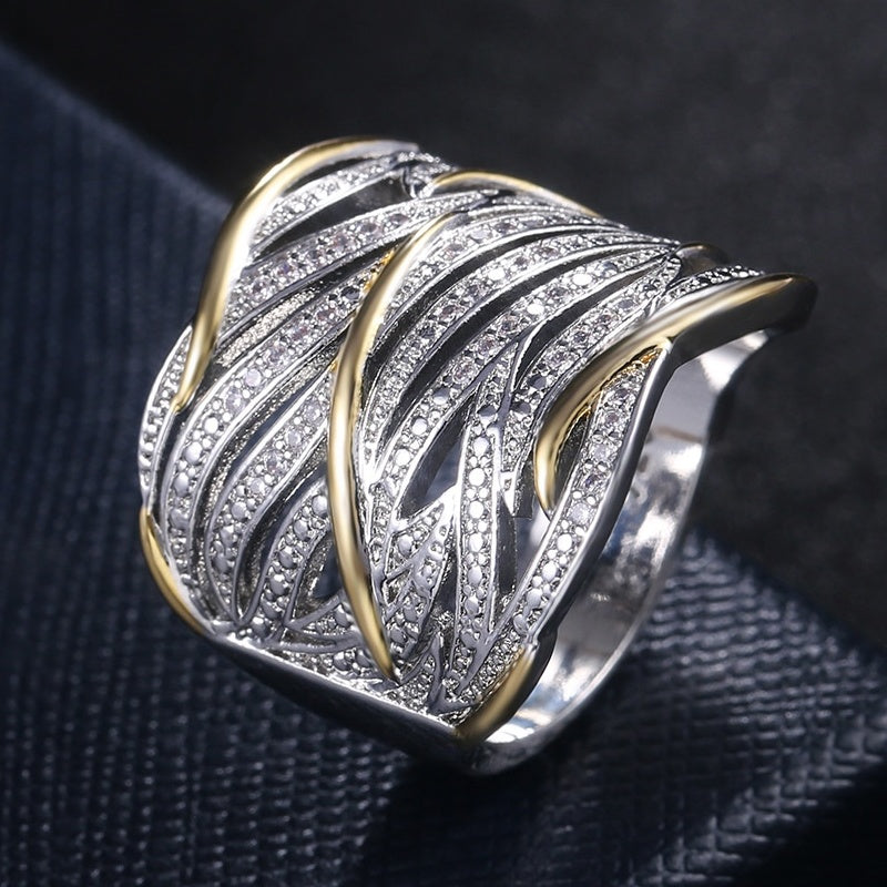 Silver Plated Zirconia Promise Ring for Women Engagement Wedding Gift