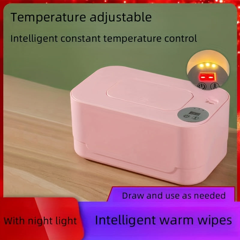 USB Heated Wet Wipe Dispenser Travel Portable Moisturizing White Multi-Functional