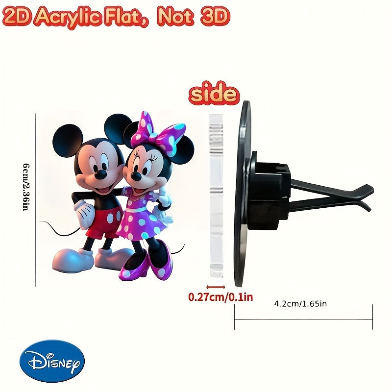 Uniseks plastik 2D tekis avtomobil hidi bilan Disney personajlari