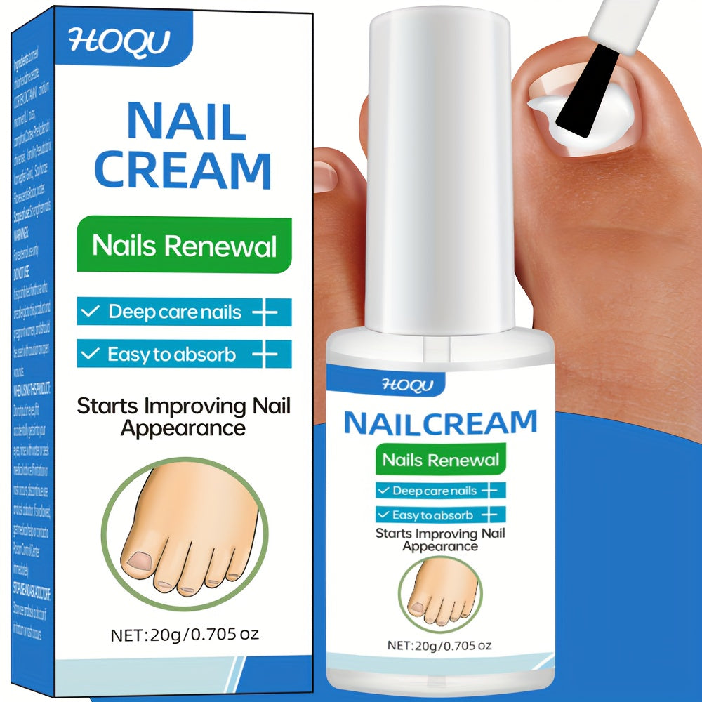 Nail Care Cream for Discolored Thick Yellow Nails Alcohol-Free Strengthening and Revitalizing