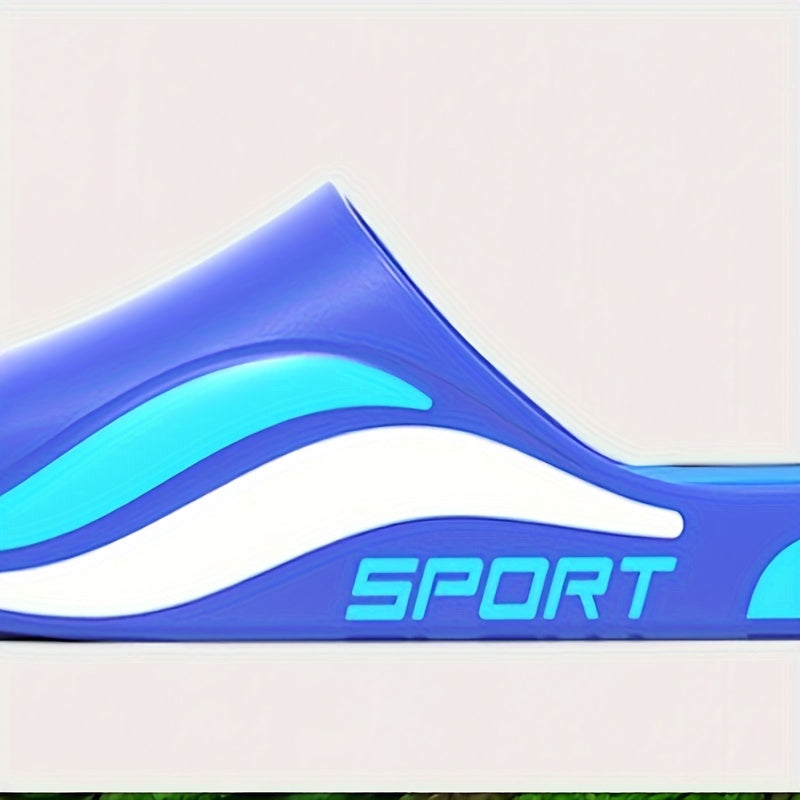 Men's PVC Slip-On Slides for Casual Indoor and Outdoor Wear