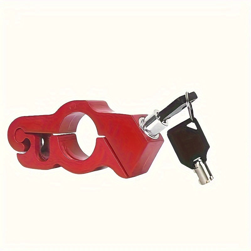 Heavy-Duty Aluminum Motorcycle Handlebar Lock Anti-Theft Security