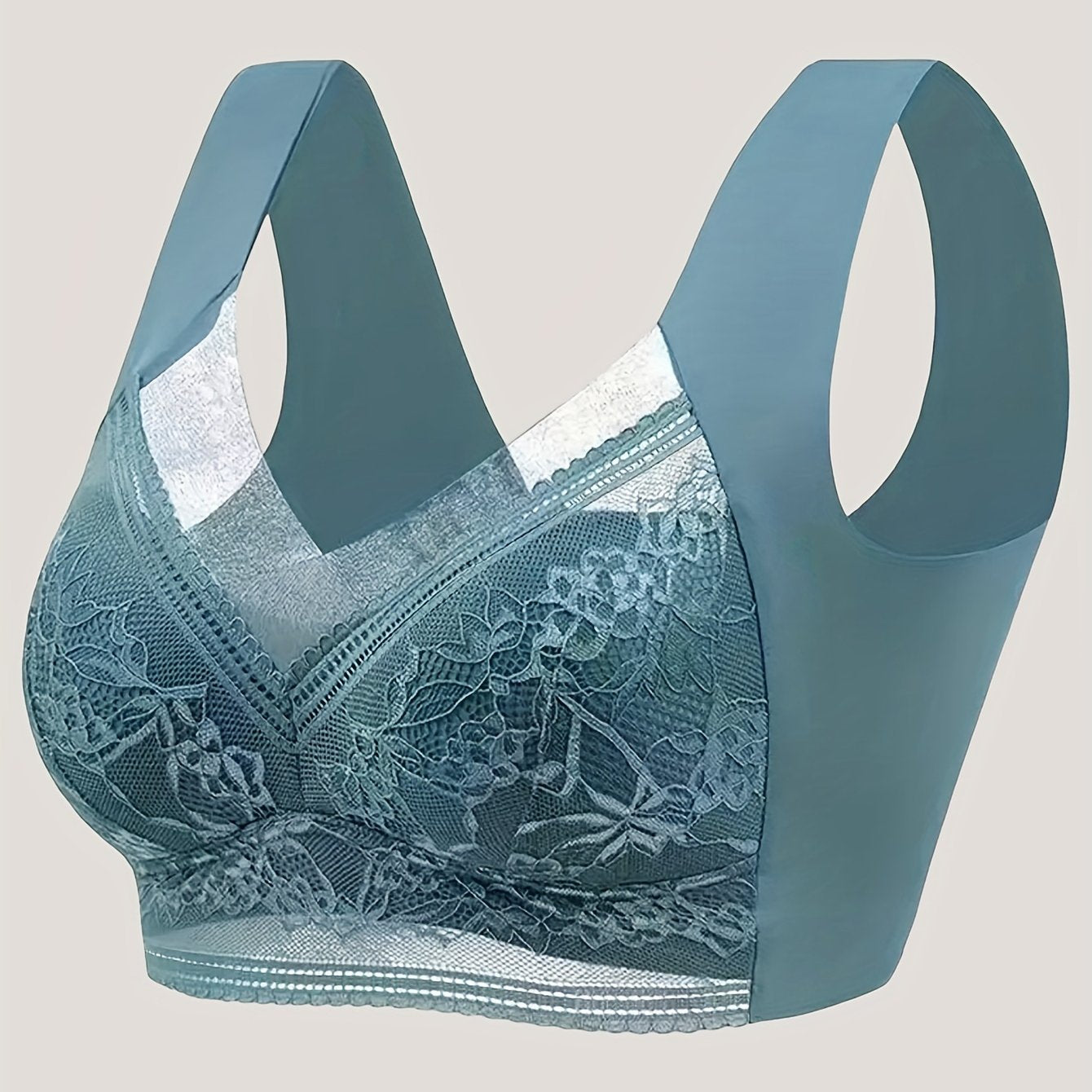 Ayollar uchun mustahkam dantel simsiz tank brasi – jozibador, qulay ko'taruvchi ichki kiyim va ichki kiyim.