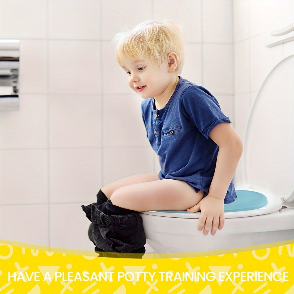 Sayohat uchun bolalar uchun portativ hojatxona stuli, sirpanmaydigan yopishqoq qisqichlar bilan