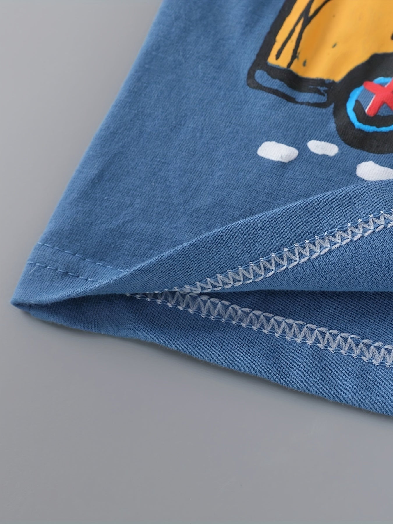 Kids' Cotton Taxi Print T-Shirt and Shorts Set for Summer Casual Wear