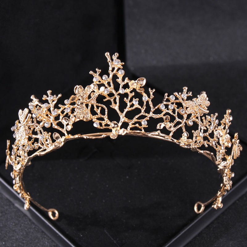 Crystal Tiara and Crown Set for Brides and Prom Rhinestone Hair Accessory
