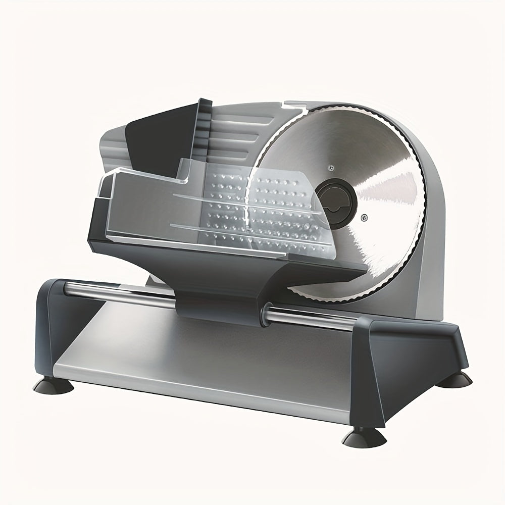 Electric Meat Slicer Stainless Steel for Frozen Meat and Bread in Kitchen