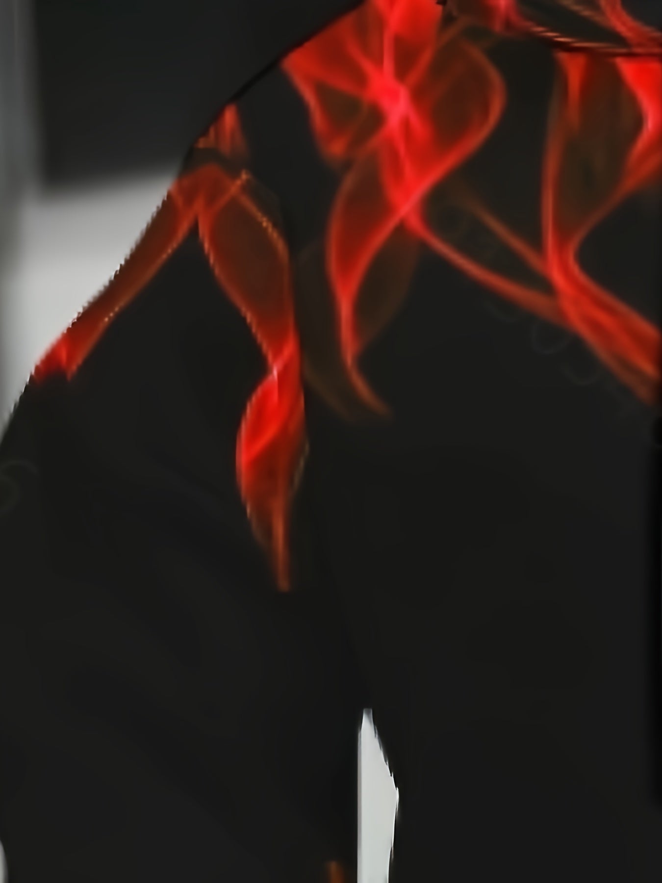 Men's Plus Size Hoodie Set All-Over Print Knit Polyester Casual Sports Loungewear