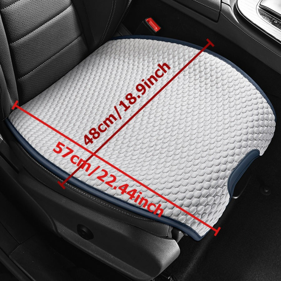 Cojín de asiento refrigerante transpirable para verano, ajustado y delgado, para asiento de coche