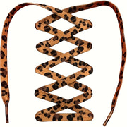 Unisex Animal Print Shoelaces Leopard Snake Pattern 140cm