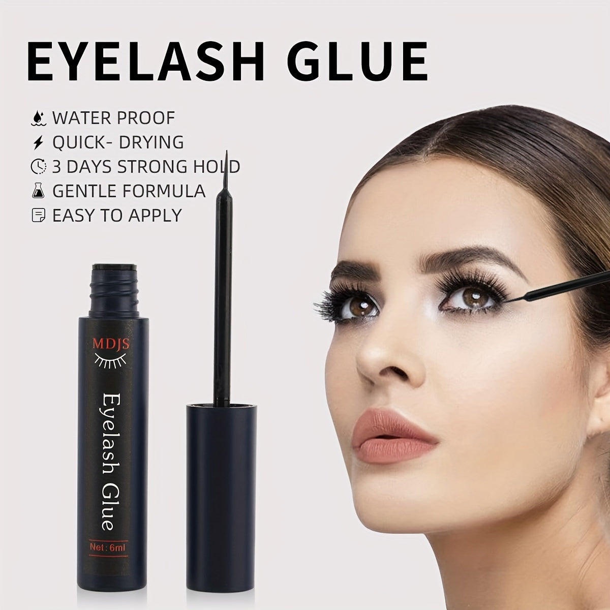 Клей для накладных ресниц, не вызывающий раздражения, быстро сохнущий, черный, для ресниц
