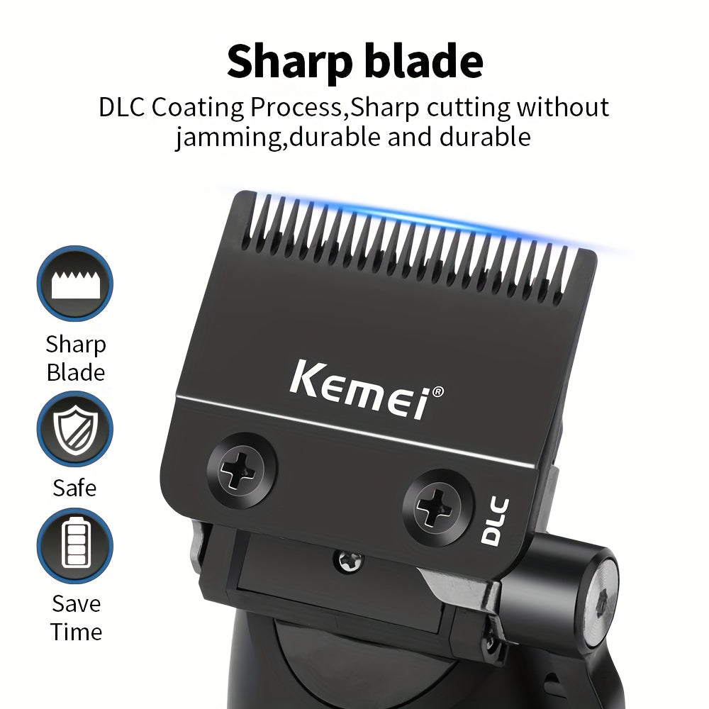 Cortapelos con recorte de precisión de 5 niveles, recargable por USB, para barberos y uso doméstico