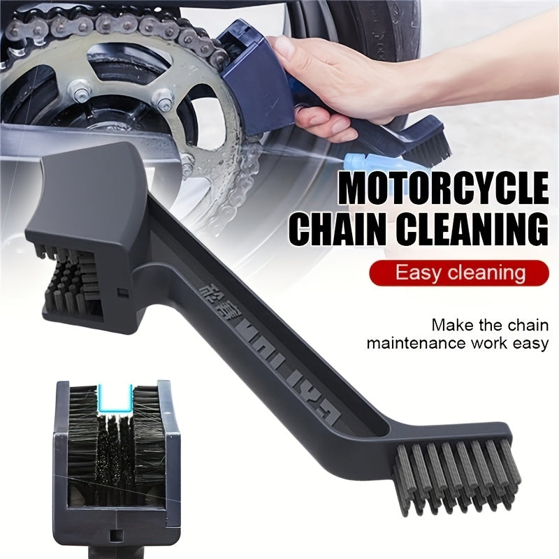 Motorcycle Chain Cleaner Durable ABS Black Easy-Clean for Touring Bikes