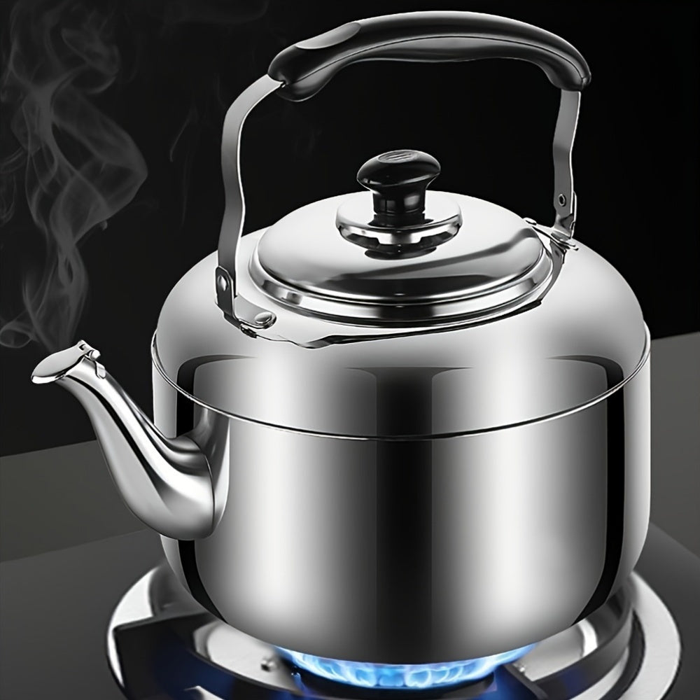 Stainless Steel 4L Whistling Tea Kettle for Stovetop Brewing