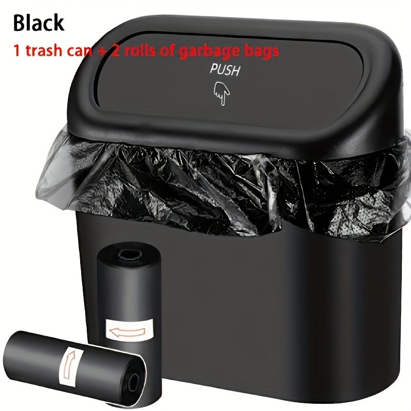Car Interior Storage Set Trash Can and Garbage Bags for Car Door Use