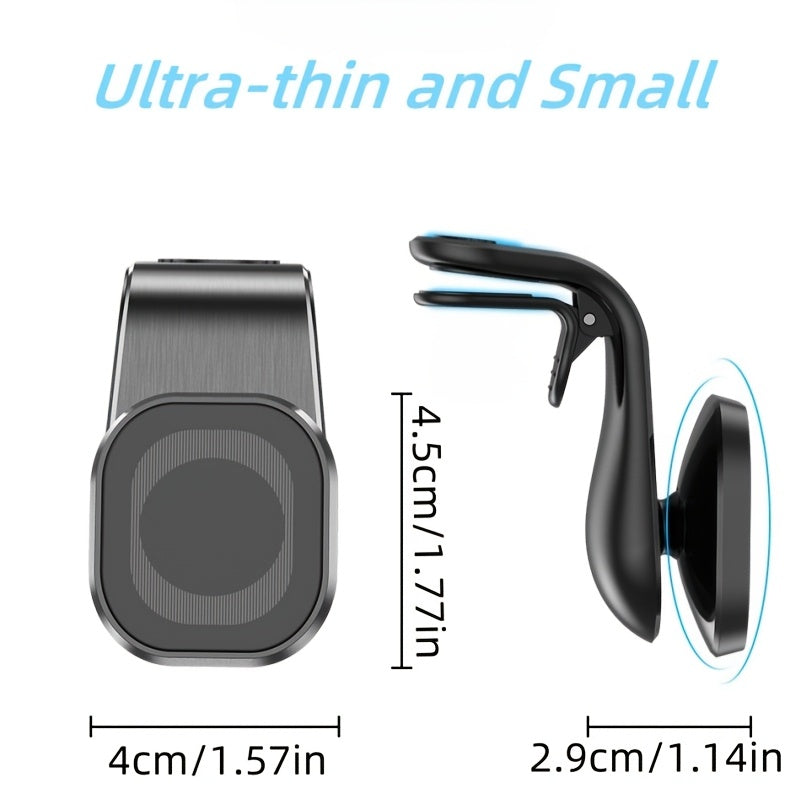 Universal Magnetic Car Phone Mount Strong Vent Clip 7-Shaped Durable Compatible