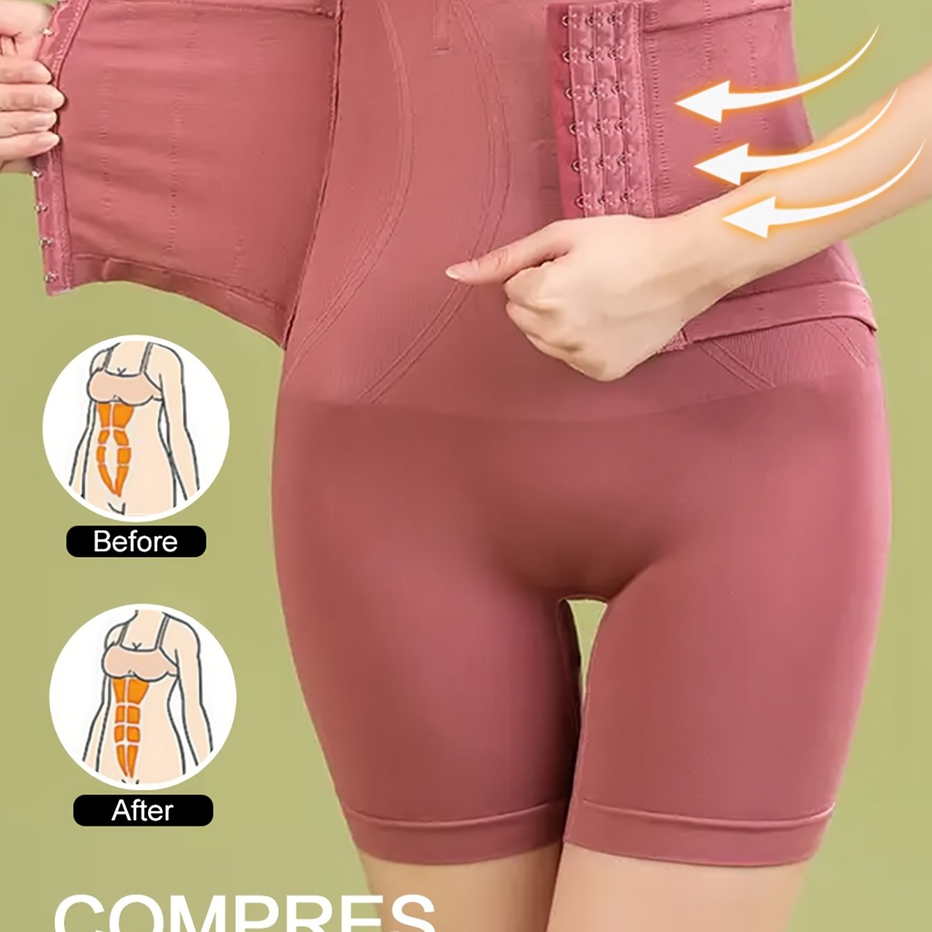 High-Waist Slimming Shapewear Shorts for Women Tummy Control Butt Lift Breathable Nylon