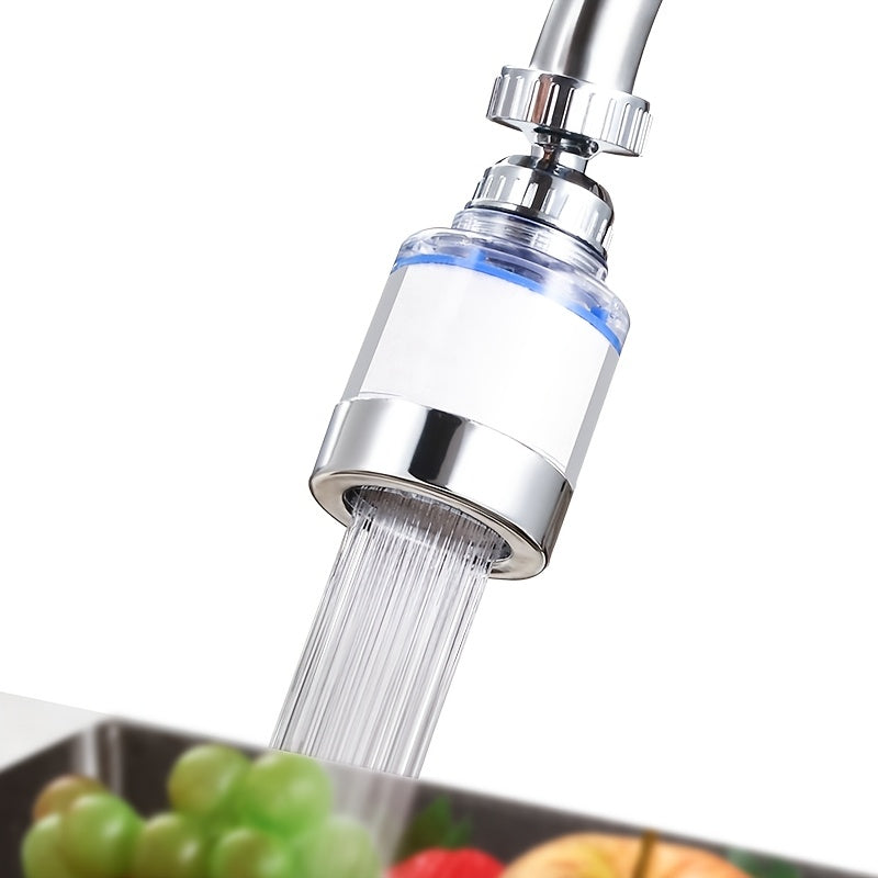 Faucet Water Filter with No Power Required Bubbler Shower Head Splash Guard