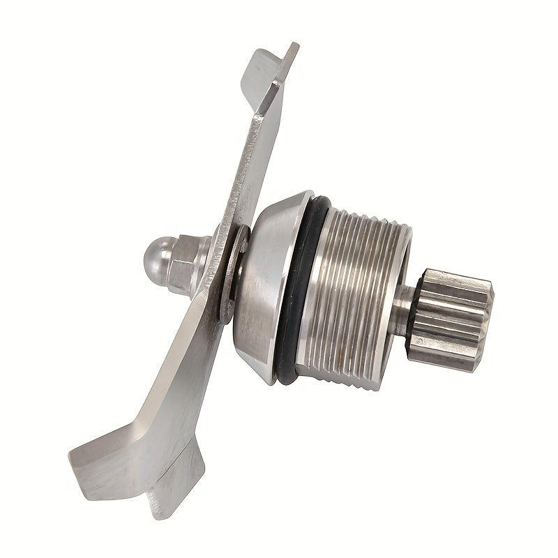 Set of 2 Stainless Steel Blender Attachments Ice Crusher Blade and Silicone Spatula