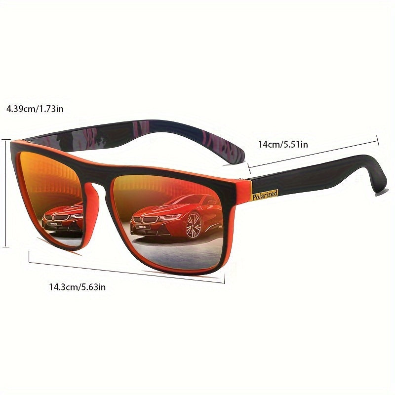 Polarized Mirrored PC Lenses Copper Alloy Frame Sunglasses for Men Women Outdoor Casual