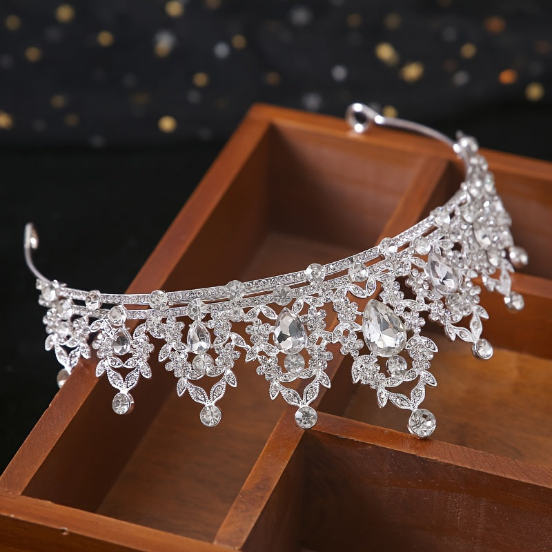 Сплавная диадема с стразами для свадеб и особых случаев