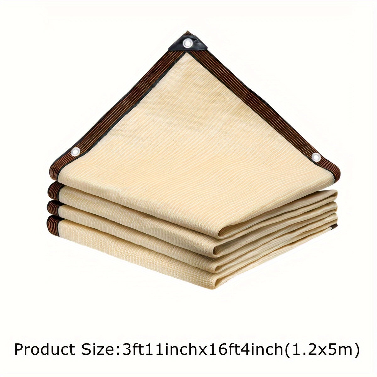 Бежевая защита для балконной ограды, экран, покрытие, УФ-защита, устойчивая к погодным условиям, уличный барьер для патио