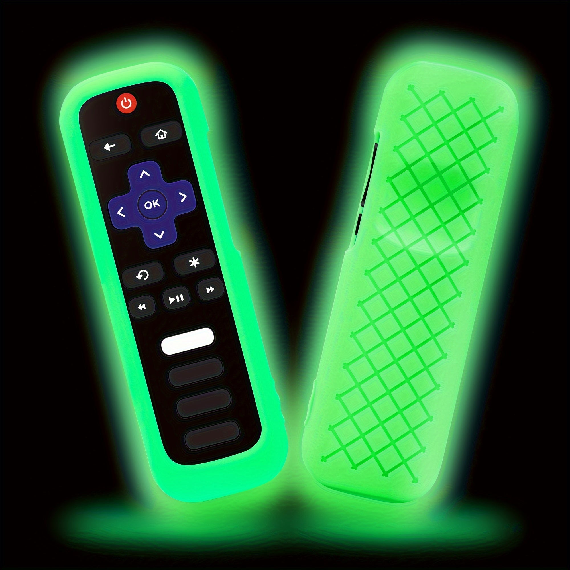 Funda de silicona para control remoto para Roku TV Stick 4K/4K+ en colores vibrantes. Compatible con TCL y Hisense