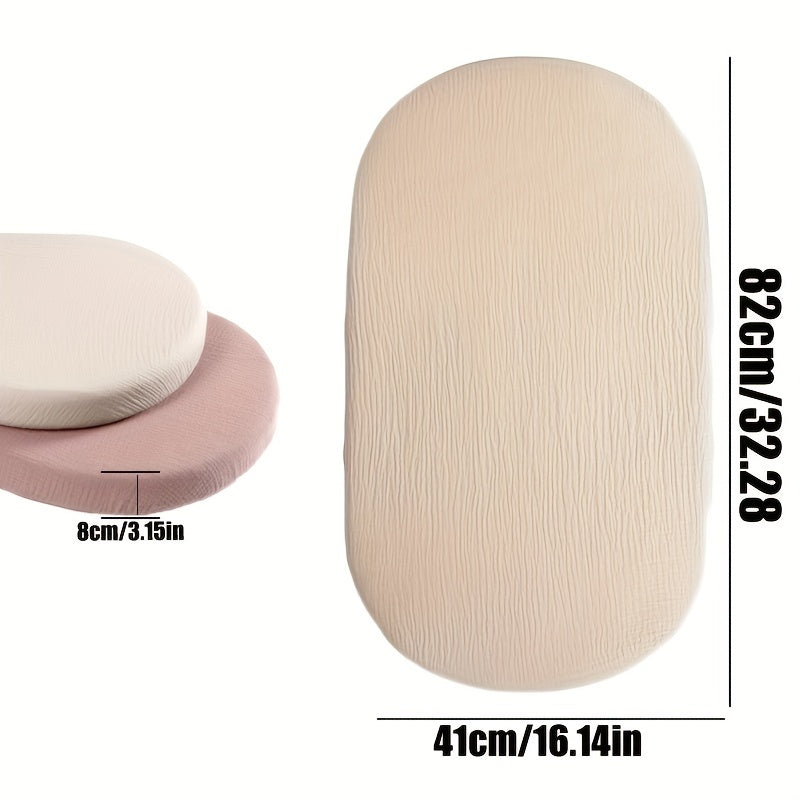 - Подарок на Хэллоуин и Рождество: Мягкие хлопковые простыни для овального матраса детской кроватки и муслиновая простыня для колыбели | 81,28 см X 40,64 см